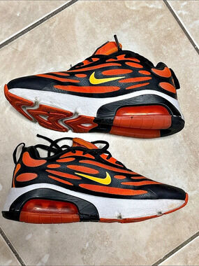 Nike Air Max 270 Bowfin Kids Sneakers US 3.5Y Black & Orange